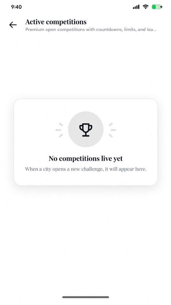 Active competitions