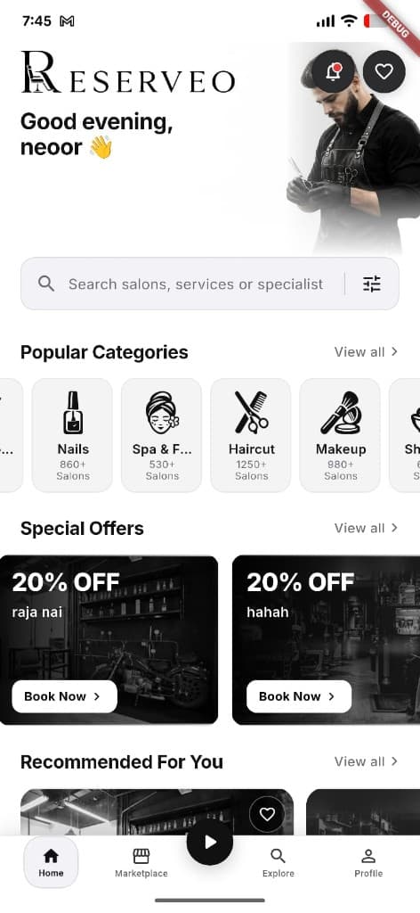 Customer home