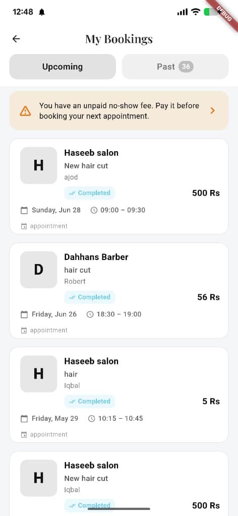 My Bookings